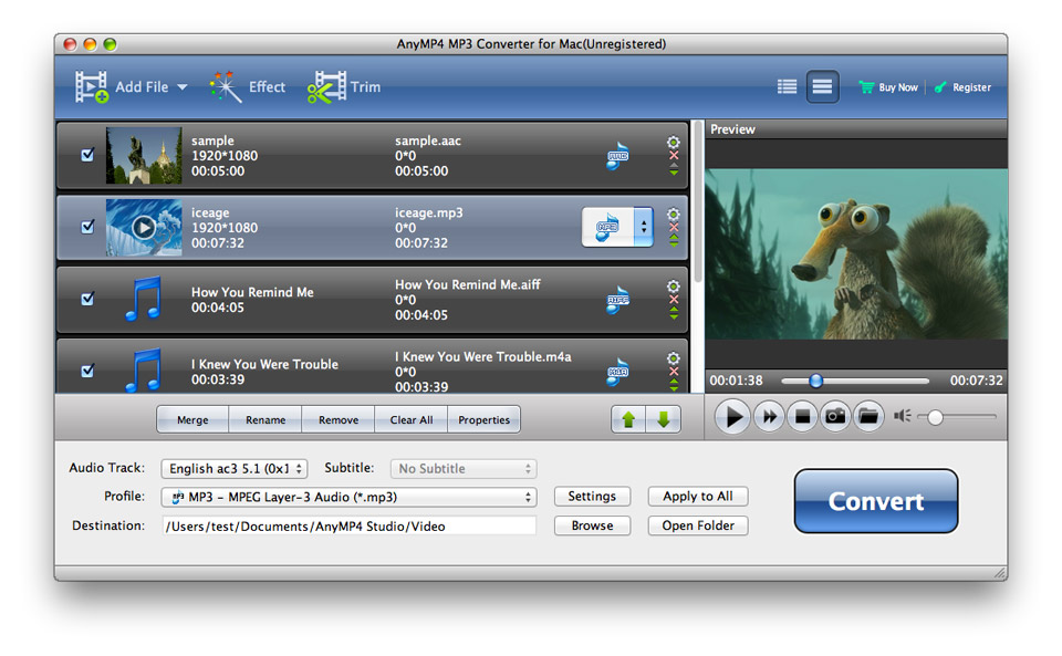 1A AnyMP4 MP3 Converter for Mac Lifetime License