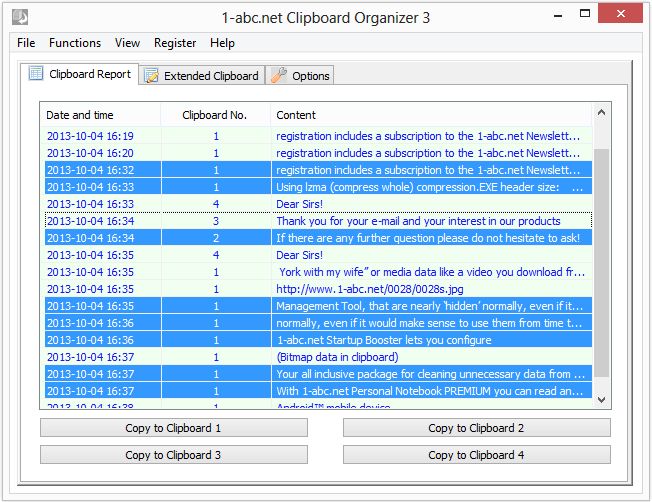 1-abc.net Clipboard Organizer