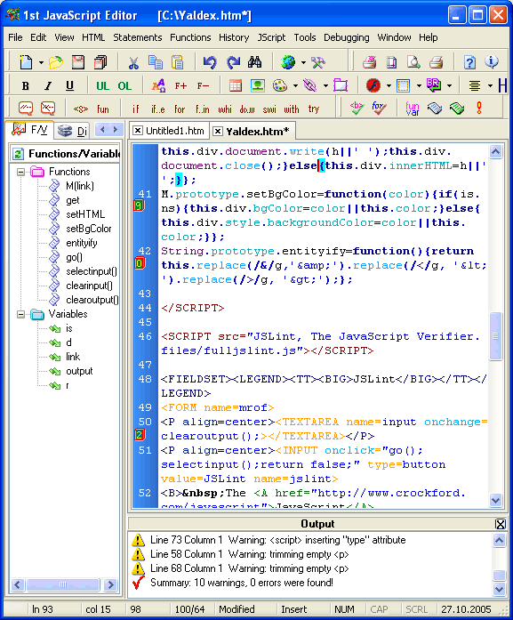 1st JavaScript Editor Lite 3.5