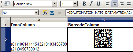 2D Barcode Generator for OpenOffice