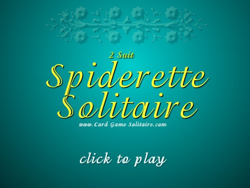 2 Suit Spiderette Solitaire