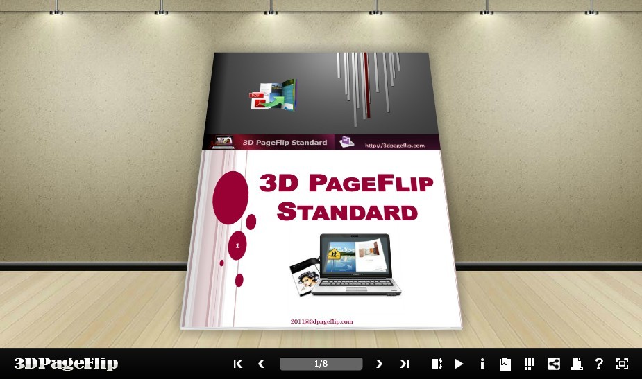 3D PageFlip Free Exhibit Mode Templates