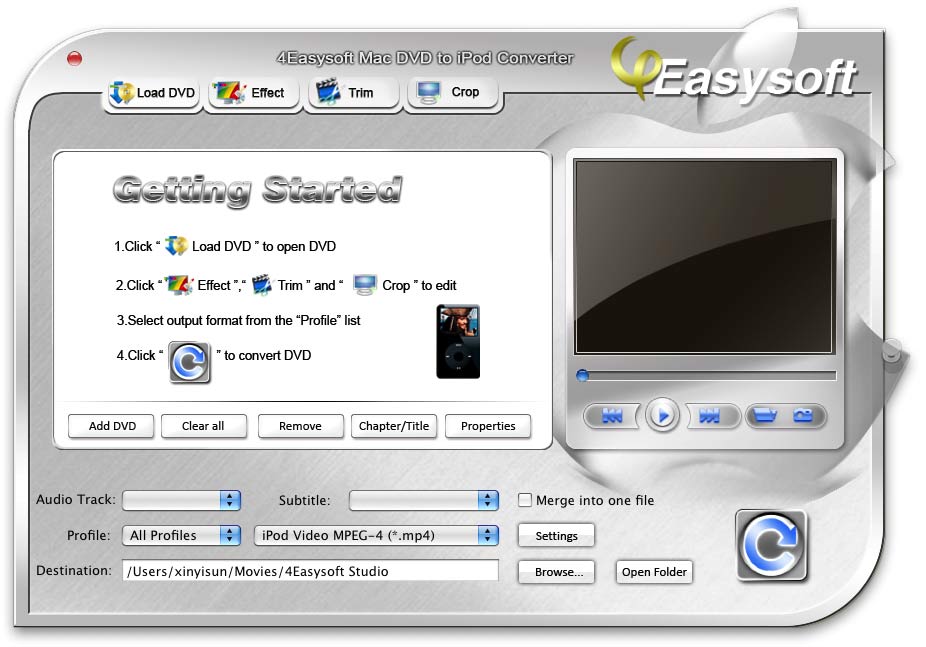 4Easysoft Mac DVD to iPod Converter