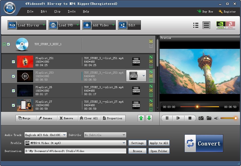 4Videosoft Blu-ray to MP4 Ripper