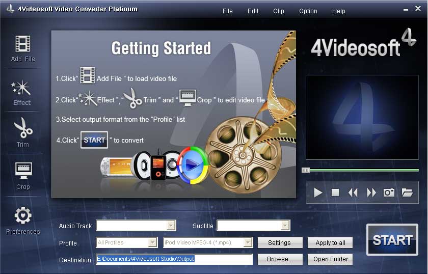 4Videosoft Convertisseur Video Platinum