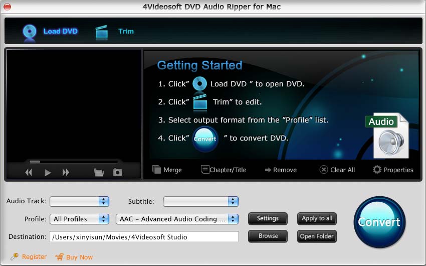 4Videosoft DVD Audio Ripper pour Mac