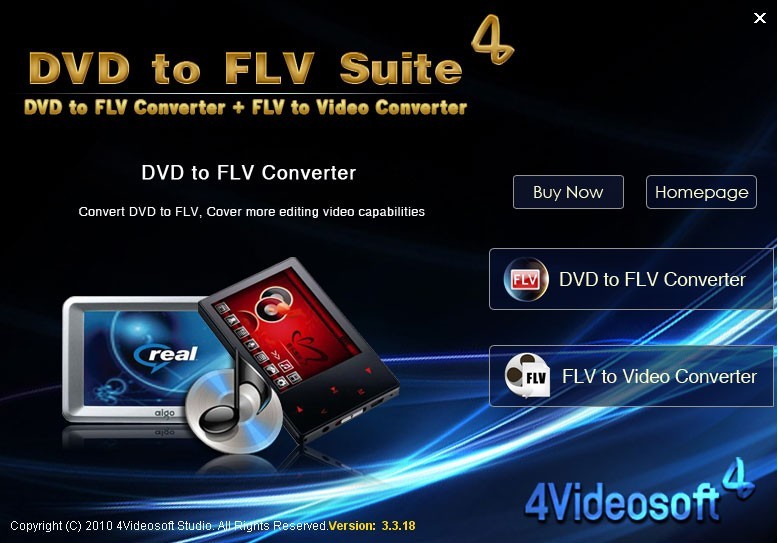 4Videosoft DVD to FLV Suite