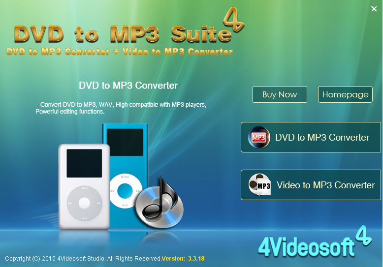 4Videosoft DVD to MP3 Suite