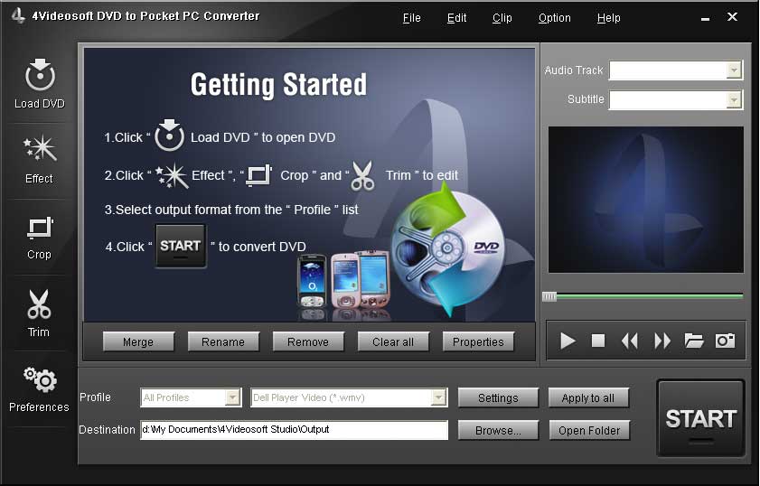 4Videosoft DVD to Pocket PC Converter