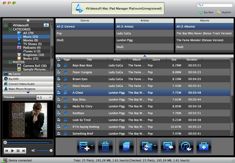 4Videosoft Mac iPad Manager Platinum