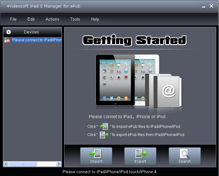 4Videosoft iPad 2 Manager for ePub