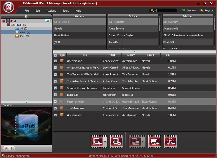 4Videosoft iPad 3 Manager for ePub