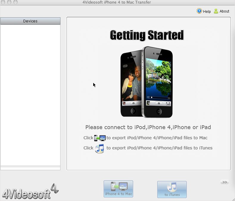 4Videosoft iPhone 4 to Mac Transfer