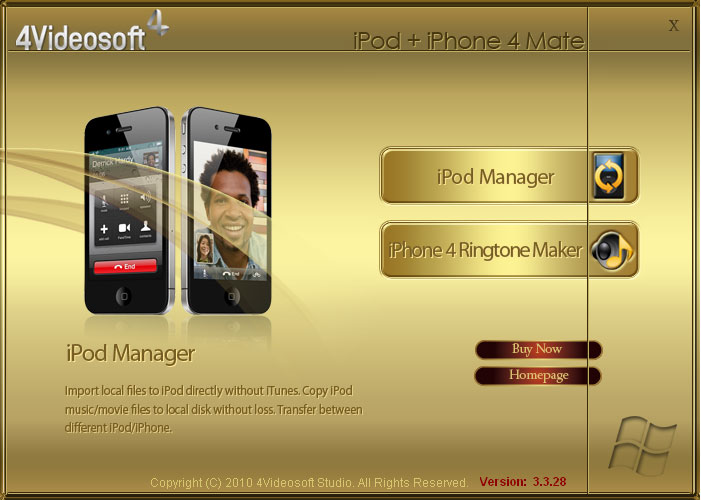 4Videosoft iPod + iPhone 4 Mate