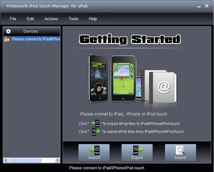 4Videosoft iPod touch Manager for ePub