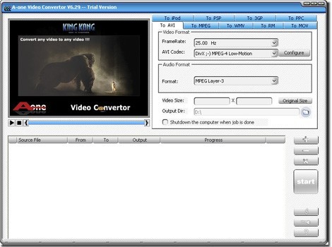 A-one AVI Video Converter
