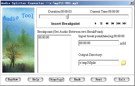 Audio Splitter Convertor Tool
