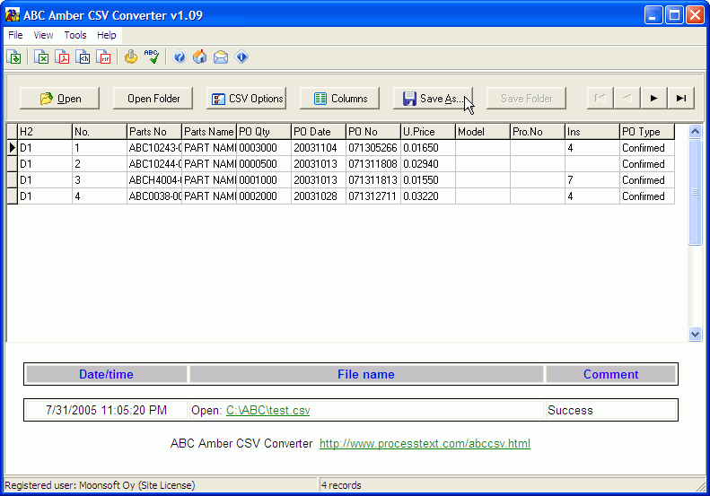 Advanced CSV Converter 7.45 downloading