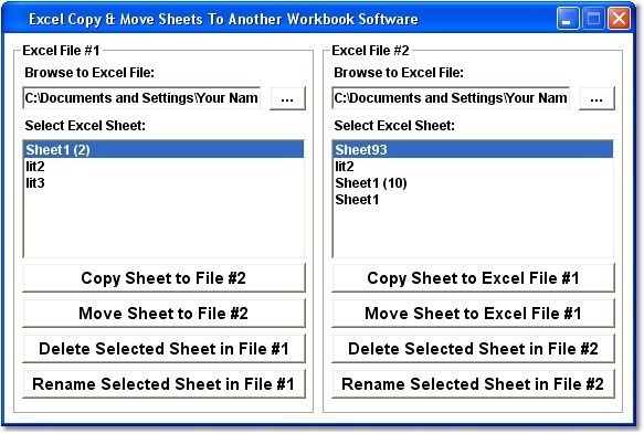 Excel Copy & Move Sheets To Another Workbook Software