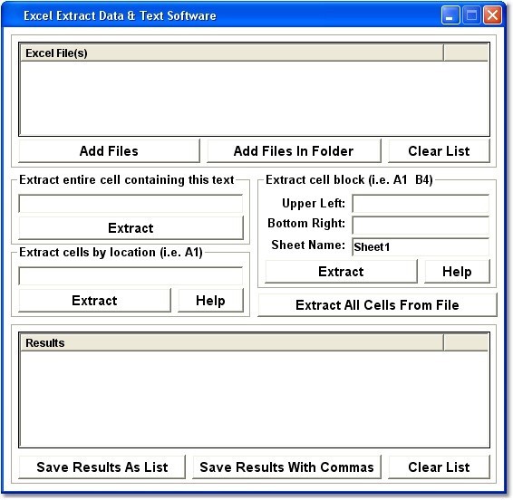 Excel Extract Data & Text Software