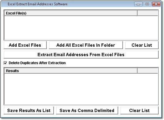 Excel Extract Email Addresses Software