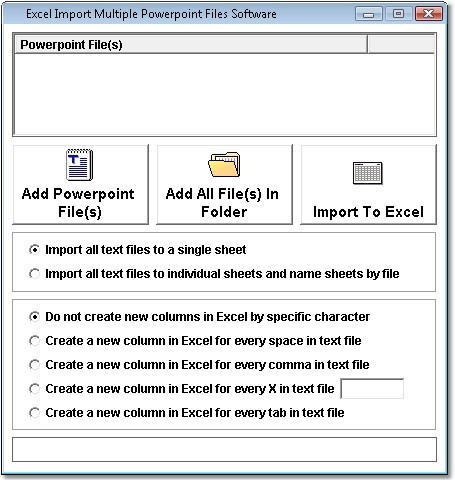 Excel Import Multiple Powerpoint Files Software
