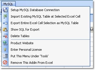 Excel MySQL Import, Export & Convert Software