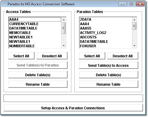 Paradox to MS Access Conversion Software