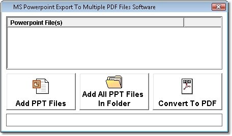 MS Powerpoint Export To Multiple PDF Files Software