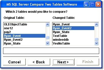 MS SQL Server Compare Two Tables Software