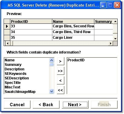 MS SQL Server Delete (Remove) Duplicate Entries Software