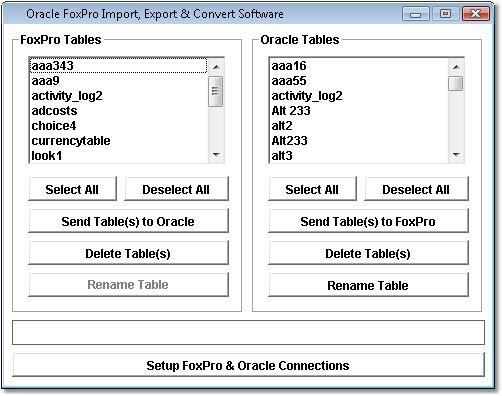 Oracle FoxPro Import, Export & Convert Software