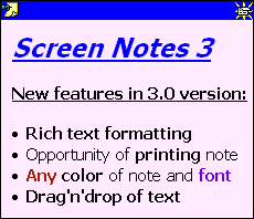 Screen Notes