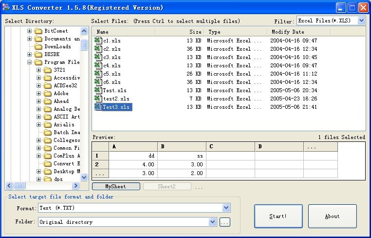 Xls Converter Main Window File Xls Converter Can 4657