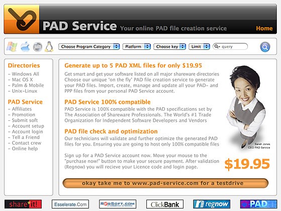 PAD Server OS X
