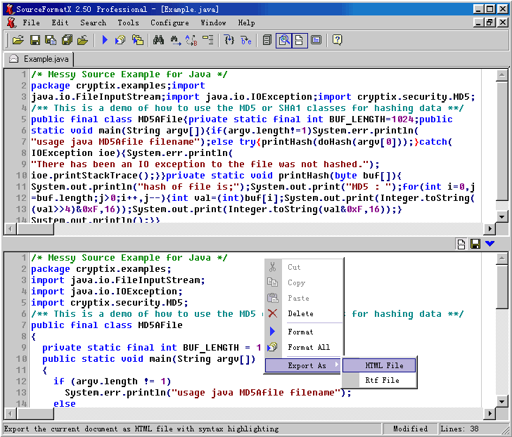SourceFormatX Source Code Formatter