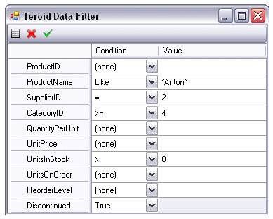 Teroid Data Filter