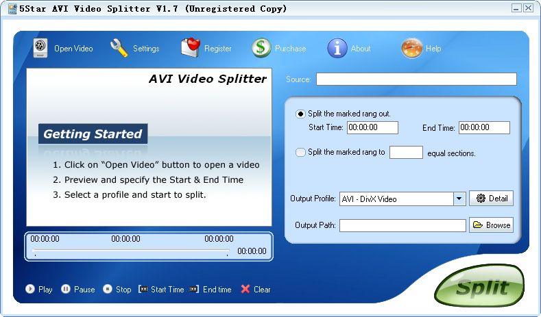 5Star AVI Video Splitter