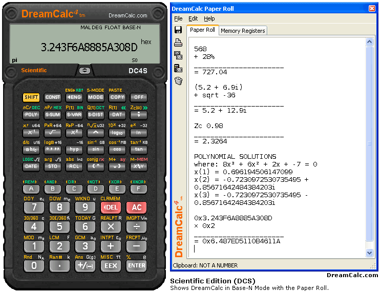 DreamCalc Scientific Calculator