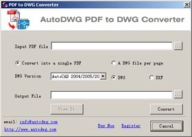 AutoDWG  PDF to DWG Converter