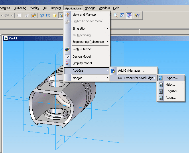 DXF Export for Solid Edge