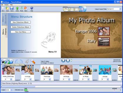 PhotoVidShow DVD photo slideshow software