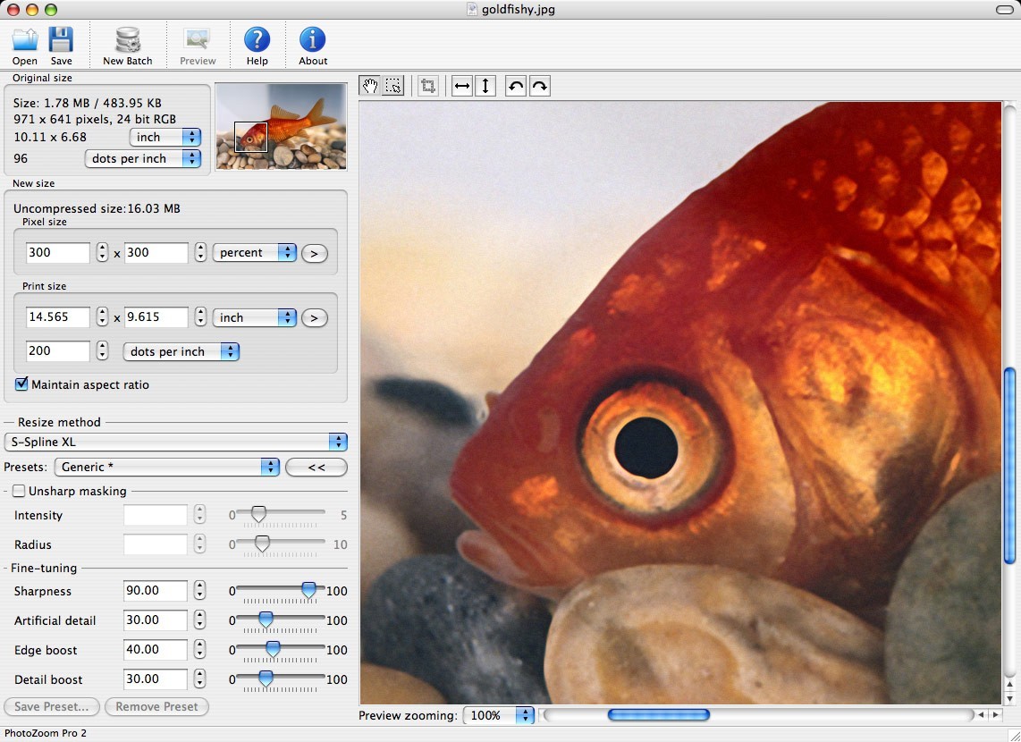 PhotoZoom Pro 2 for Mac
