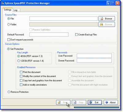 Sybrex SpeedPDF Protection Manager