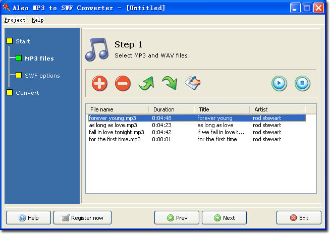Aleo MP3 to SWF Converter