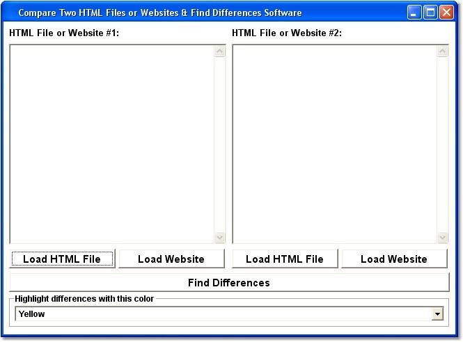 Compare Two HTML Files or Websites & Find Differences Software