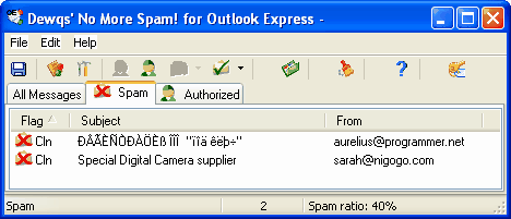JunkWarden-Dewqs for Outlook Express