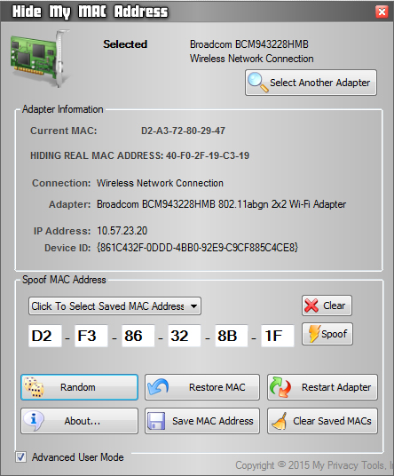 Hide My MAC Address
