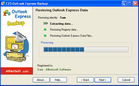 123 Outlook Express Backup