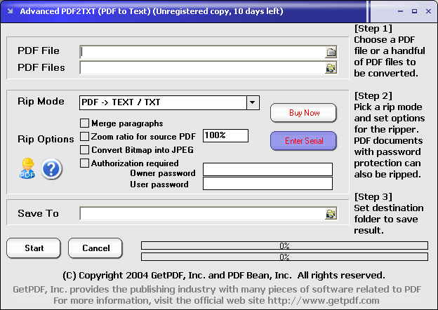 Advanced PDF2TXT (PDF to Text)